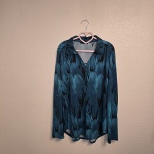 Elegant Teal Women's Top